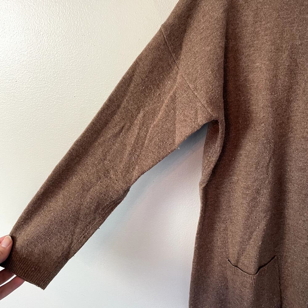 WooLovers Cashmere & Merino Pocket Tunic in Pecan Marl Size Medium - Picture 12 of 16